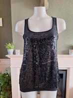 Nana Nucci zwarte pailletten top 2 M 38 | Gratis Verzenden !, Maat 38/40 (M), Verzenden, Zwart, Zonder mouw