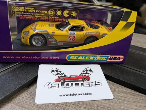 Slotcar 1/32 Scalextric Dodge Viper #58 Hawkins Motorsport, Hobby en Vrije tijd, Modelauto's | 1:43, Nieuw, Auto, Overige merken