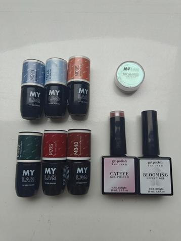 Gellac + cat eye effect, blooming gel, glazed effect beschikbaar voor biedingen