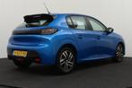 Peugeot 208 1.2T 101 PK Aut. Allure Half-Leder Climate Carpl, 101 pk, Gebruikt, Blauw, Leder en Stof