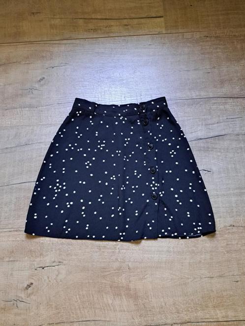 H&M geweldig rokje met stippen, maat 34., Kleding | Dames, Rokken, Zo goed als nieuw, Maat 34 (XS) of kleiner, Zwart, Boven de knie