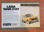 Lada Niva 2121 fraaie originele brochure/auto folder '77, Ophalen of Verzenden