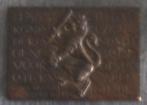 bronzen plaquette, Ophalen of Verzenden, Brons