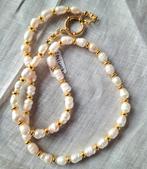 Schitterende handgemaakte parelketting met èchte parels., Sieraden, Tassen en Uiterlijk, Kettingen, Ophalen of Verzenden, Nieuw