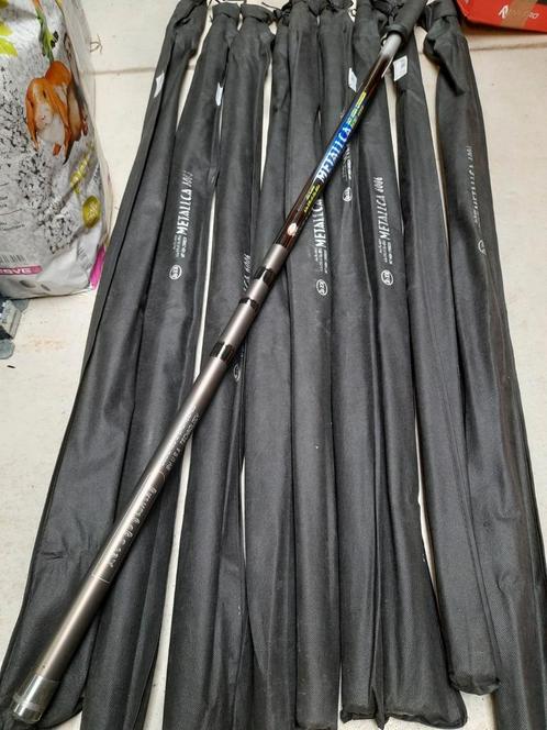 Partij van 10 carbon bolognese hengels van 6 meter 10-30gram, Watersport en Boten, Hengelsport | Witvissen, Nieuw, Werphengel