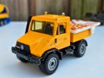 Siku Unimog 1500 pijlwagen oranje, Ophalen of Verzenden, Gebruikt, Bus of Vrachtwagen, SIKU