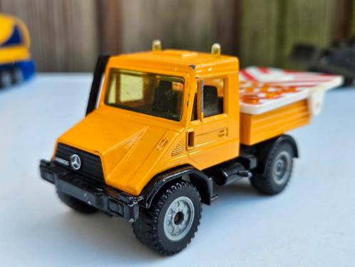 Siku Unimog 1500 pijlwagen oranje, Hobby en Vrije tijd, Modelauto's | 1:50, Gebruikt, Bus of Vrachtwagen, SIKU, Ophalen of Verzenden