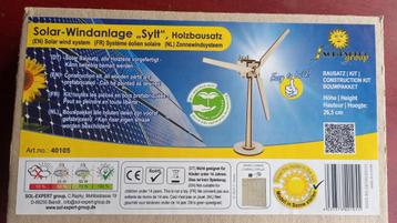 Solar windanlage Sylt Holzbausatz,Solar windmolen bouwpakket beschikbaar voor biedingen