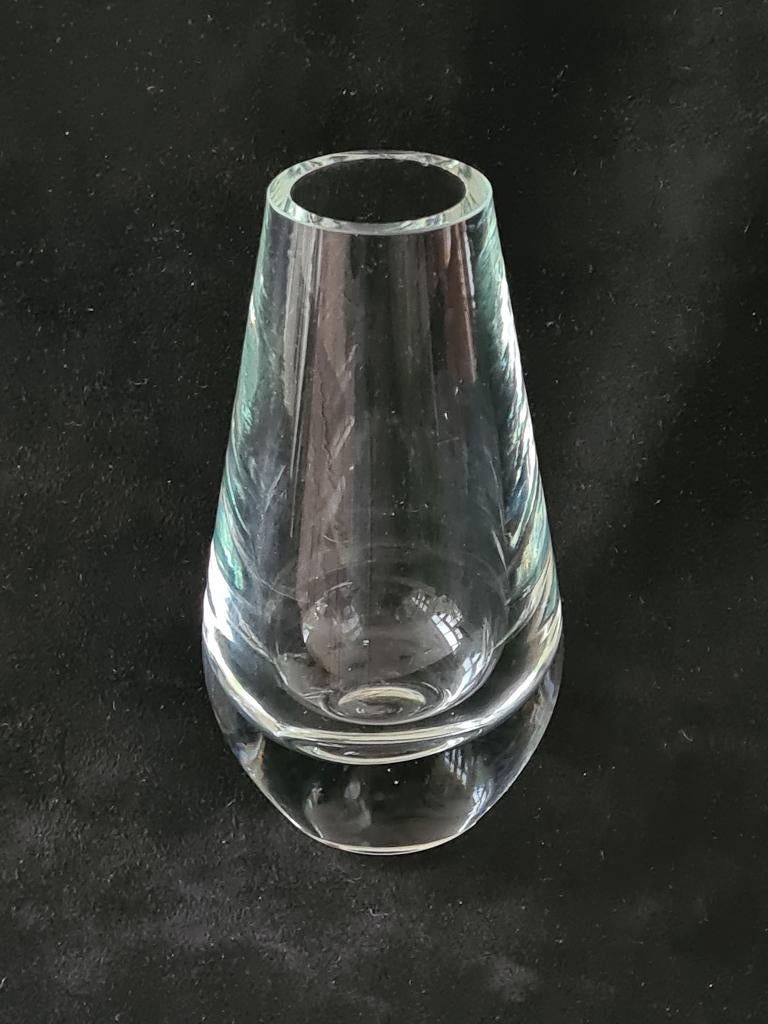 Glasunie Leerdam dikke bodem vaasje van Copier., Antiek en Kunst, Antiek | Vazen, Ophalen of Verzenden