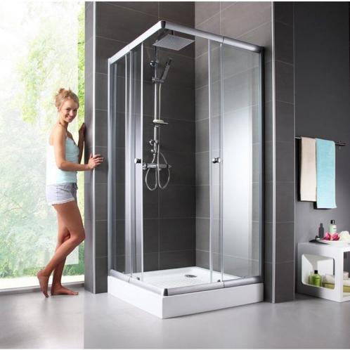 douche cabine, Doe-het-zelf en Verbouw, Sanitair, Nieuw, Douche, Chroom, Glas, Ophalen of Verzenden
