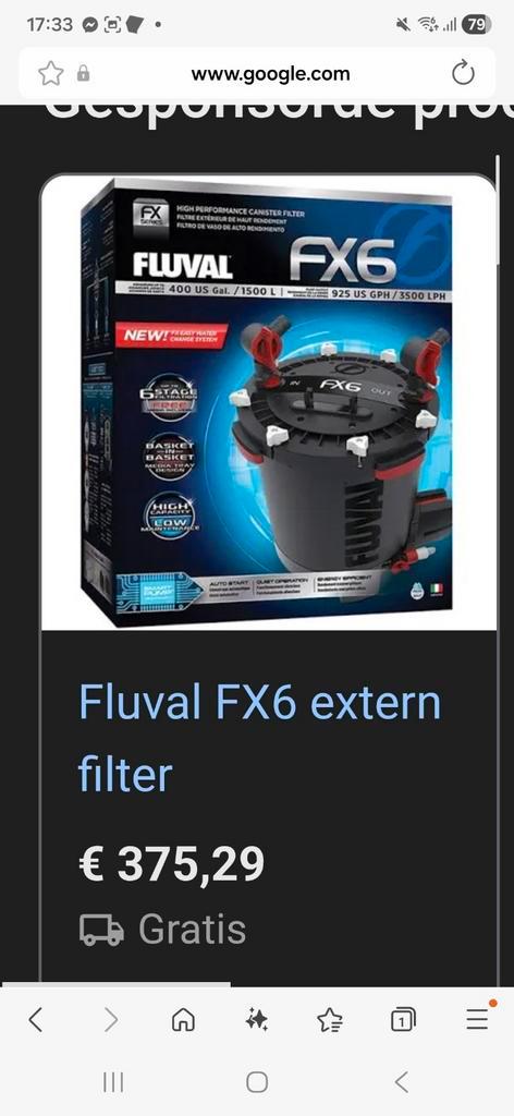 Fluval FX 6, Dieren en Toebehoren, Vissen | Aquaria en Toebehoren, Zo goed als nieuw, Filter of Co2, Ophalen of Verzenden