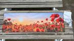 ArtFrame Klaprozen. Werk aan de Muur (120 x 40 cm) Nieuw!, Ophalen, Zo goed als nieuw
