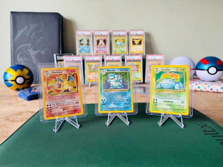Volledige Engelse Base Set Pokémon kaarten, Hobby en Vrije tijd, Verzamelkaartspellen | Pokémon, Gebruikt, Meerdere kaarten, Foil