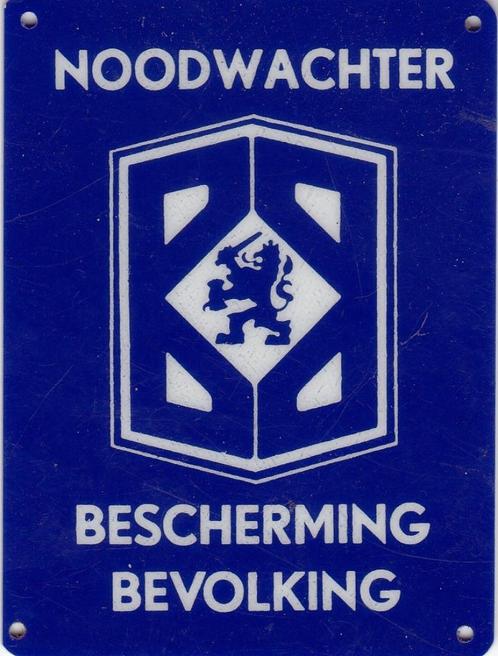 NOODWACHTER BESCHERMING BEVOLKING, Postzegels en Munten, Penningen en Medailles, Overige materialen, Verzenden