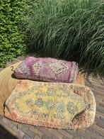Vintage Marokkaanse poef vloerkussen, Huis en Inrichting, Gebruikt, Boho, 100 tot 125 cm, Ophalen of Verzenden