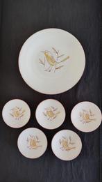 Hans Wagner, sierborden vogels, 1 groot , 5 kleine., Antiek en Kunst, Antiek | Keramiek en Aardewerk, Ophalen of Verzenden
