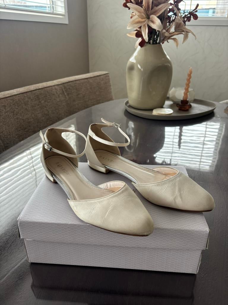 Rainbow trouwschoenen maat 41, Pumps, Verzenden, Wit, Gedragen