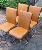 Eetkamerstoelen, Huis en Inrichting, Stoelen, Overige kleuren, Ophalen of Verzenden, Vier, Metaal