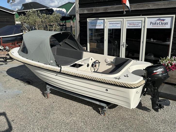 Admiraal 490 Suzuki 20PK injectie Trim Systeem BJ2016, Watersport en Boten, Sloepen, Zo goed als nieuw, 3 tot 6 meter, Benzine