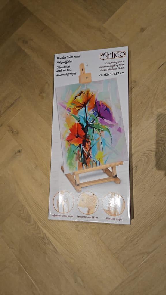 Artico Houten Tafel Ezel - Nieuw in Verpakking!, Hobby en Vrije tijd, Schilderen, Nieuw, Ezel, Ophalen of Verzenden