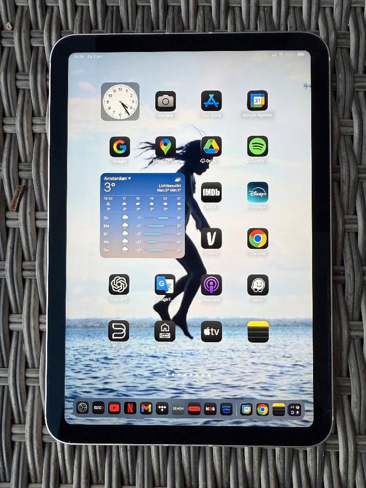 Ipad Mini 6 256GB + 4G data Roze, Computers en Software, Apple iPads, Zo goed als nieuw, Apple iPad, Wi-Fi en Mobiel internet