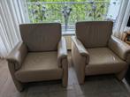fauteuils, Huis en Inrichting, Fauteuils, Ophalen, Zo goed als nieuw, Leer, Fauteuils