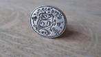 Zilveren 18 /e eeuws lakstempel met familiewapen, Antiek en Kunst, Ophalen of Verzenden, Zilver
