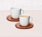 2x kop en schotel Lume Lungo Nespresso nieuw, Nieuw, Ophalen of Verzenden, Overige stijlen, Kop(pen) en/of Schotel(s)