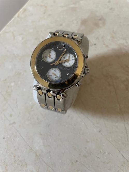 Pequignet Moorea Chronograaf, Sieraden, Tassen en Uiterlijk, Horloges | Heren, Gebruikt, Overige merken, Staal, Staal, Ophalen of Verzenden