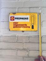 Shell Propagas Emaille Thermometer Reclamebord Vintage Neder, Antiek en Kunst, Ophalen of Verzenden