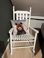 Leuke witte Schommelstoel, Ophalen, Wit, Zo goed als nieuw, Eén