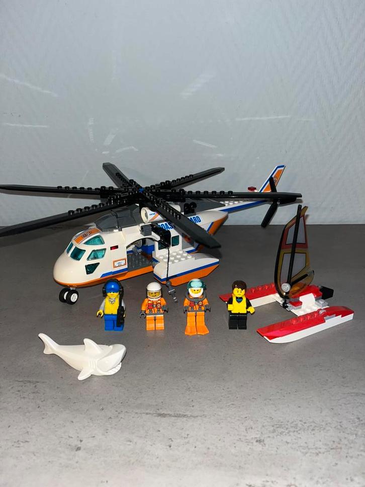 Lego kustwacht helikopter 60013, Kinderen en Baby's, Speelgoed | Duplo en Lego, Zo goed als nieuw, Lego, Complete set, Ophalen of Verzenden