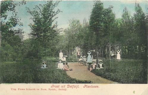 (701-128-049) Delfzijl Plantsoen, Verzamelen, Ansichtkaarten | Nederland, Groningen, Verzenden