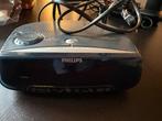 Oude Philips wekkerradio - Werking onbekend, Ophalen of Verzenden, Gebruikt, Zwart, Overige merken