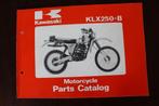 KAWASAKI KLX250 B 1981 parts catalog KLX 250, Ophalen of Verzenden, Kawasaki