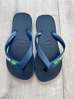 Havaianas slippers donkerblauw maat 31-32, Gebruikt, Schoenen, Ophalen of Verzenden, Jongen