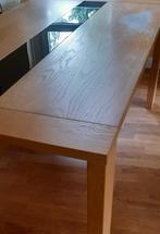 GRATIS Blank eiken eettafel, Huis en Inrichting, Tafels | Salontafels, Ophalen, Gebruikt, 50 tot 100 cm, Rechthoekig