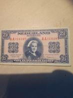 2 1/2 Gulden Biljet 1945 - AA316107, Ophalen of Verzenden
