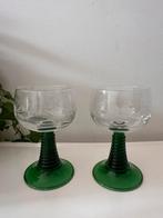 Set van 2 roemer moezel glazen, Ophalen of Verzenden