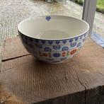 Vrolijke Kakelbont schaal Yvon Jaspers, Huis en Inrichting, Ophalen of Verzenden, Overige stijlen, Aardewerk, Schaal of Schalen