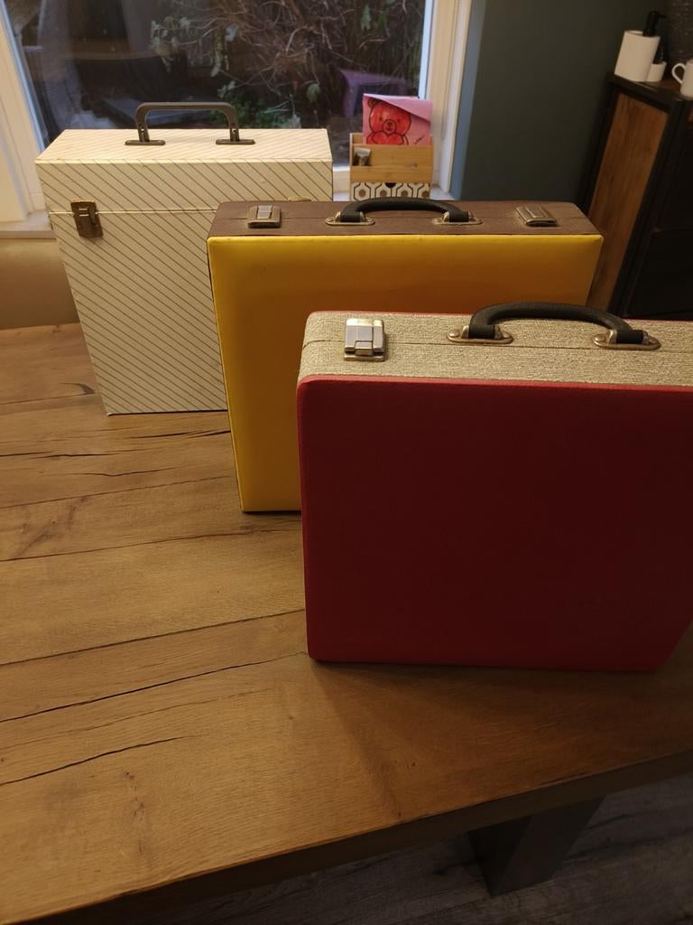 Lp vinyl 3 koffers mooi retro, Cd's en Dvd's, Vinyl | Overige Vinyl, Ophalen of Verzenden, Gebruikt, 12 inch