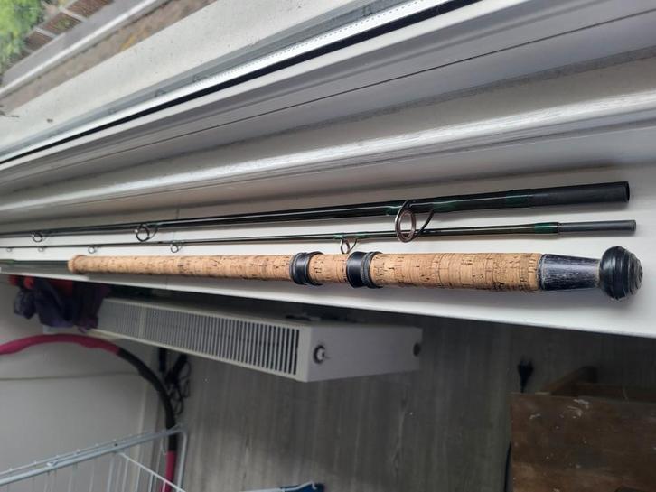 Lichte graphite karperhengel., Watersport en Boten, Hengelsport | Witvissen, Gebruikt, Werphengel, Ophalen of Verzenden