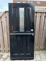 Hardhouten voordeur, Doe-het-zelf en Verbouw, Ophalen, 200 tot 215 cm, Glas, Buitendeur