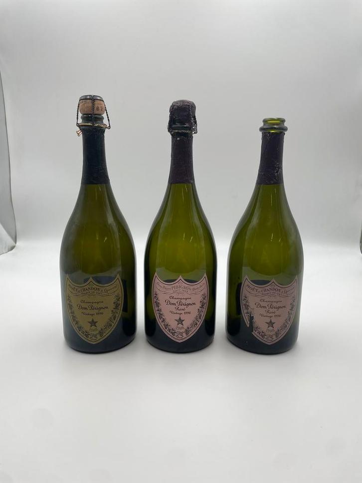 Dom Perignon Champagne - Diverse Jaargangen, Verzamelen, Wijnen, Gebruikt, Champagne, Frankrijk, Ophalen of Verzenden