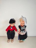 Vintage Hollandse poppen op houten klompen bewegende oogjes, Verzamelen, Ophalen of Verzenden, Gebruikt, Pop