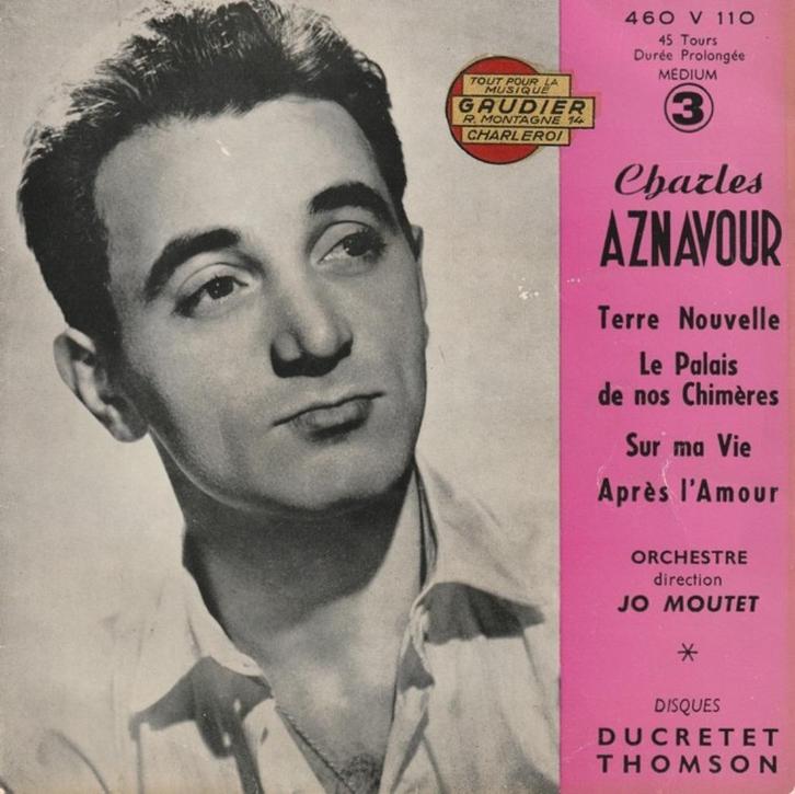 Charles Aznavour - EP No. 3 (FR 1956), Cd's en Dvd's, Vinyl Singles, Gebruikt, EP, Overige genres, 7 inch, Ophalen of Verzenden