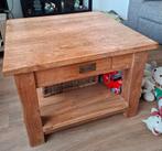 Teak houten salontafel, Ophalen, Gebruikt, 50 tot 100 cm, 50 tot 75 cm