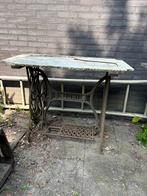 Antiek naaimachine onderstel met marmer blad, Ophalen