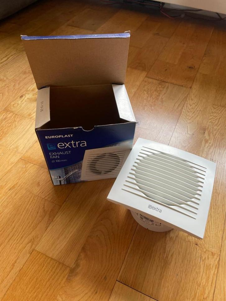 badkamerventillator 100mm met vochtsensor, Doe-het-zelf en Verbouw, Ventilatie en Afzuiging, Zo goed als nieuw, Afzuiger, Ophalen of Verzenden