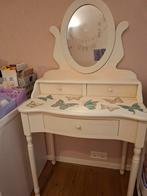Kaptafel kind rose vlinder spiegel, Ophalen, Gebruikt, 100 tot 150 cm, 50 tot 100 cm